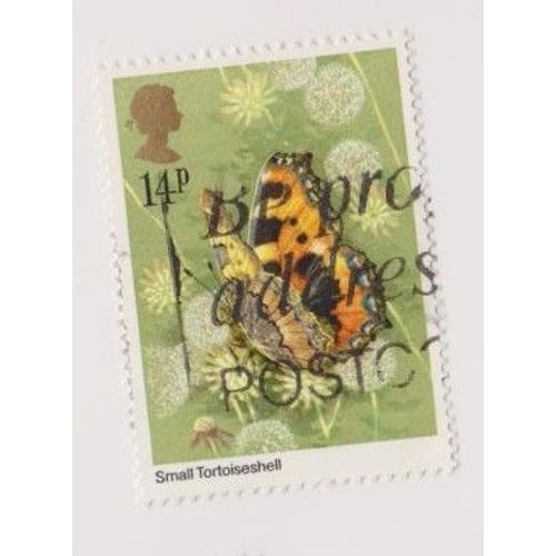 Timbre Oblitéré Papillon Animaux Insectes Royaume Uni Angleterre
