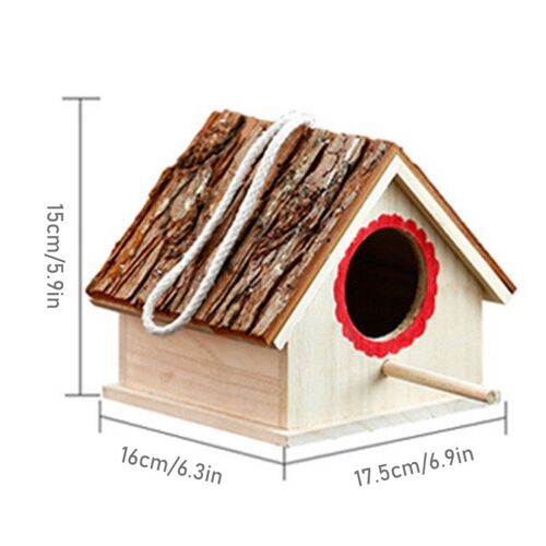 Maison De Nid D'oiseaux En Bois, Décoration Créative Suspendue, Pour Le Jardin