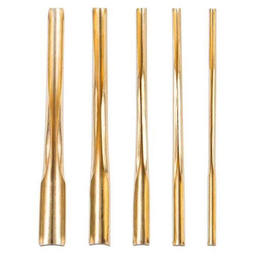 5 Pièces / Ensemble Pratiques Coupe-Trous En Argile En Laiton Outils De Poinçonnage En Céramique Résistants À L'usure Ensemble De Sculpture De Rainurage Pour La Sculpture De Poterie