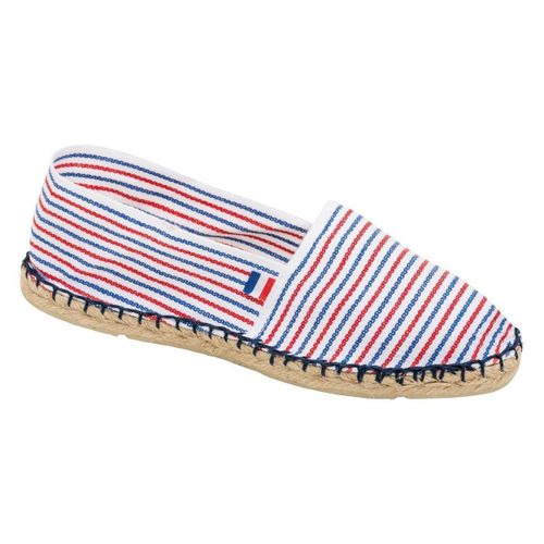 Espadrilles Unisexe Fabrication Française K840 Bleu Blanc Rouge Rayé