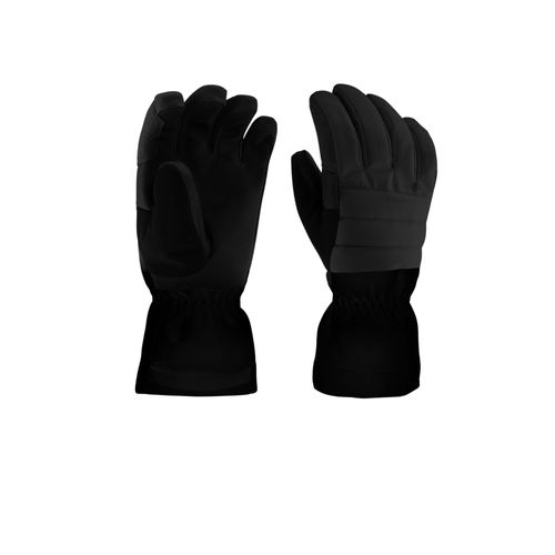 Gants Decathlon Noir Chaud Doublé Molleton Contre Froid Sport Hiver Ski Snow Board Doublé Ouate Polaire Renforce Gomme Impermeable Protection Neige Froidure Confortable De Skieur