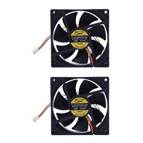 Radiateur De Refroidissement 2x3 Broches 90mm 25mm, Ventilateur Pour Ordinateur Pc Cpu 12v