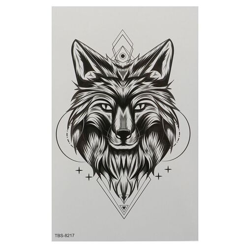 Tatouage Temporaire Imperméable, Autocollant, Aile De Dragon, Flash Croisé, Loup, Scorpion, Totem, Bras D'art Corporel, Transfert D'eau, Faux Tatouage 