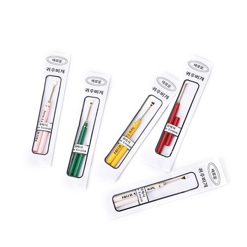 Cure-Oreille En Plastique Et En Acier Inoxydable, 1 Pièce, Outil De Soins De La Peau, Cure-Oreille, Dissolvant De Cire, Cure-Oreille, Outils De Beauté 
