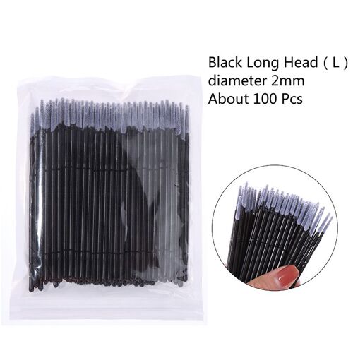 Micro Brosse Jetable Pour Extensions De Cils, 100 Pièces, Applicateur De Mascara