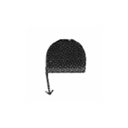 Cache Crochet De Remorquage Pour Fiat Punto Ii Phase 1, 1999-2003 Noir, Pare Chocs Avant (5 Portes)