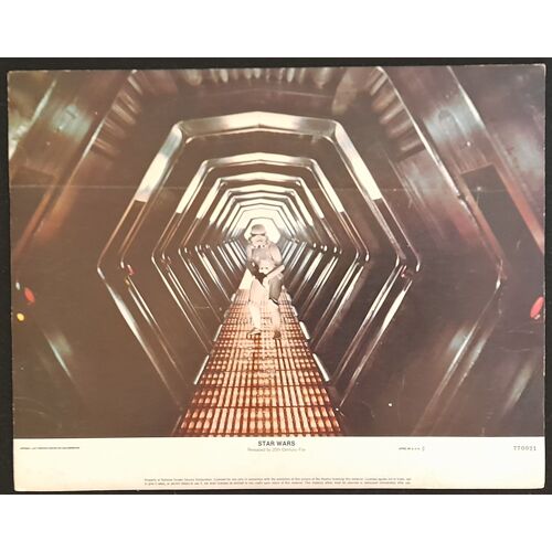 La Guerre Des Etoiles - Star Wars - Georges Lucas - Film 1977 - 1 Photo De Cin?ma Originale D'exploitation Am?ricaine Lobby Card De 1977 - Affiche 36x28 Cm - Mark Hamill ; Harrison Ford, Carrie Fisher