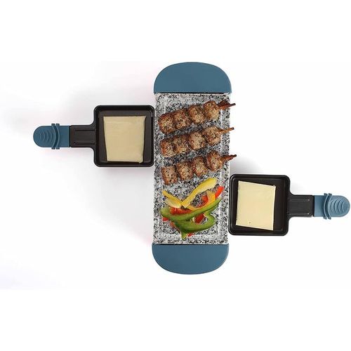 Doc156W Appareil À Raclette 2 Personnes | Grill Pierre En Granite Amovible | Revêtement Antiadhésif | 350 Watts[BLE9300812]