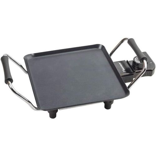 Plancha Électrique, Barbecue Electrique Avec Revêtement Anti-Adhésif, Gril De Table Pouvant Jusqu'À 2 Personnes, Avec Réglage De La Température En Continu, Couleur: Noir[BLE9300456]