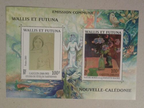 Bloc Feuillet 4 Timbres Wallis Et Futuna 2003 Émission Commune Nouvelle Calédonie N°13 Neuf Gomme Intacte