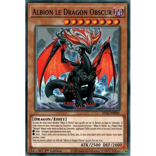 Yu Gi Oh Yu Gi Oh Sdaz Fr005 Albion Le Dragon Obscur