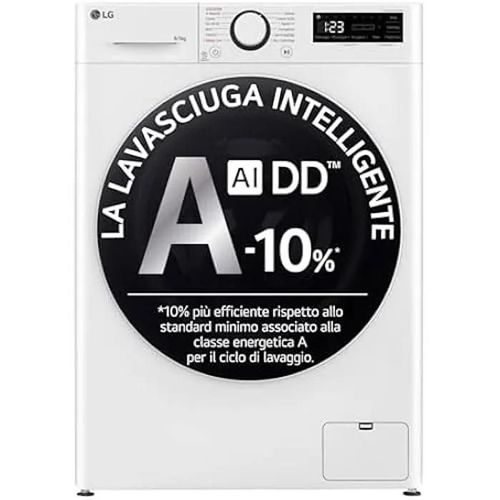 Lave-linge - LG - AI DD - 8 kg - 1400 Tours/min - Chargement frontal