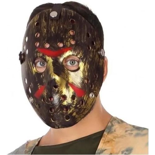 Masque De Jason - Atosa - Accessoire De Déguisement - Doré Vieilli - Halloween