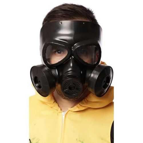 Masque À Gaz Noir En Latex Pour Adulte - Eurocarnavales, Sa