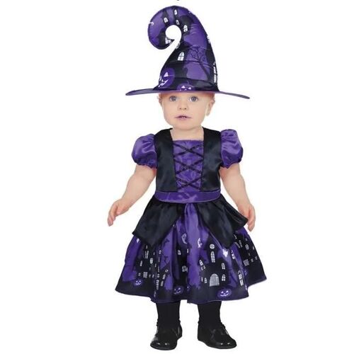 Déguisement Sorcière - Maison Hantée - Violet - Bébé - 24 Mois - Costume Halloween