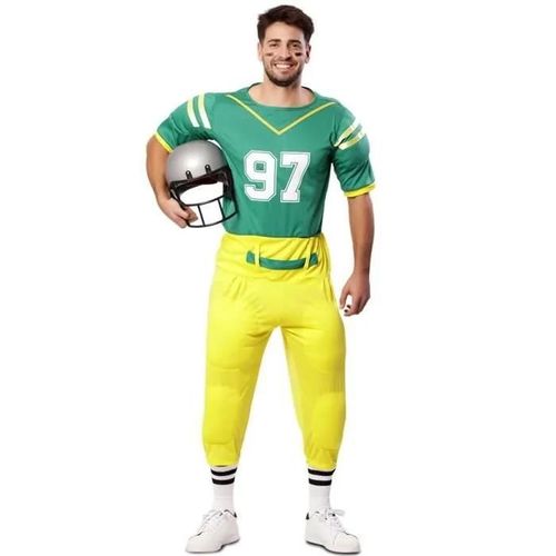 Déguisement Joueur De Rugby Vert Homme - Eurocarnavales, Sa - M/L - Pour Carnaval Et Soirées Déguisées