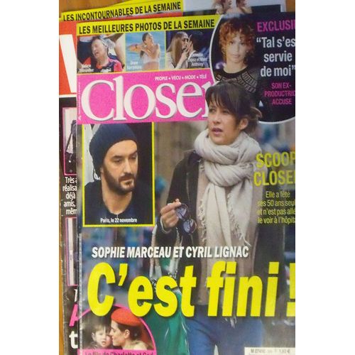 Closer 598 Sophie Marceau Et Cyril Lignac C'est Fini! (Quel Malheur!!!)