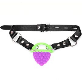 Kal-Bâillon Bouche Ouverte En Silicone Bâillon Bouche Sucette Réglable Bâillons Bouche Esclave Jouets Sexuels Pour Hommes Et Femmes Bâillon Bdsm (Wines)