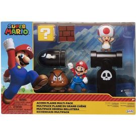 Jakks Pacific Mario - Coffret Diorama Classique, 4 Figurines & 1 Accessoire