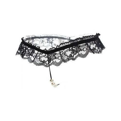 Culotte Sexy En Dentelle Avec Perles Pour Femmes, Culotte Taille Basse, Slip T-Back Transparent, String G, Lingerie Intime, Nouvelle Collection