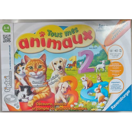 Tiptoi - Tous Mes Animaux - Découvre, Associe Et Compte Les Animaux Familiers