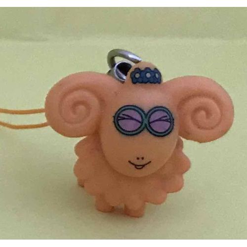 Figurine Barbotine Bélier - Série Les Signes Du Zodiaque Barbapapa En Pendentif (Danglers 2010)