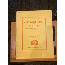 Caix D'hervelois 2e Suite Partition Contrebasse Piano Ch. Capon Ed. Delrieu