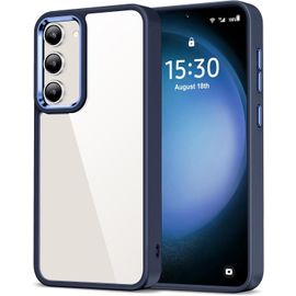 Coque Pour Samsung Galaxy S23+ Plus 5G (6,6 Pouces), Anti-Jaunissement Étui Téléphone Transparente, Housse De Protection Antichoc - Bleu