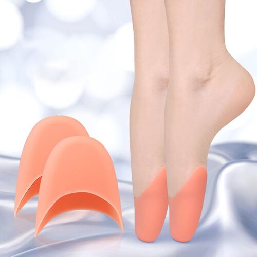 1 Paire De Coussinets Respirants En Silicone Pour Femmes Et Filles, Pour Chaussures De Ballet, Protection Des Orteils En Gel 