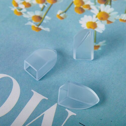 Manchon De Protection Transparent, 10 Pièces, Pince À Peau Morte, Pour Ongles, Ciseaux À Cuticules, Outil De Manucure, Capuchon De Pincettes 