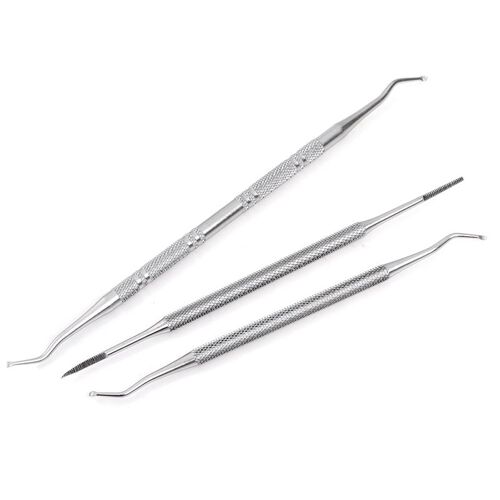 Outil De Soin Des Ongles Incarnés, 3 Pièces, Double Extrémité, Correction Des Orteils Incarnés, Lime De Levage, Manucure, Pédicure, Nettoyage Des Pieds 