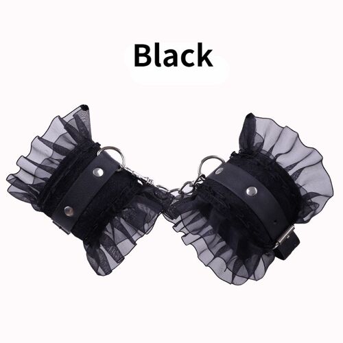 Jouet Sexuel Bdsm En Cuir Pu Pour Femme, 4 Couleurs, Bondage, Menottes En Dentelle, Fétiche, Jeux Sexuels Pour Couples, 7.0