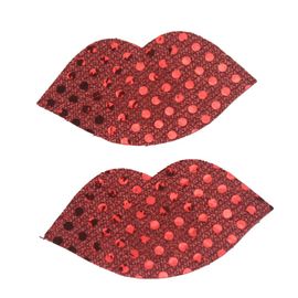 Cache-Tétons Adhésifs Sexy Pour Femmes, 5 Pièces, Rouges À Lèvres, Autocollants Pour Seins, Pâte À Lait Jetable, Anti-Vide