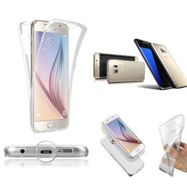 Coque Silicone Transparente Protection 360° Integral Avant + Arriere Samsung Galaxy S7 Edge