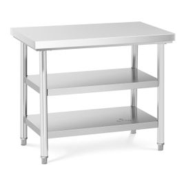 Table De Travail Inox 100 X 60 Cm 600 Kg 3 Niveaux Helloshop26 14_0003672