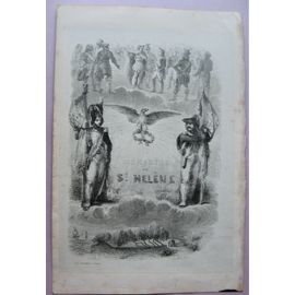 Gravure De Charlet Mémorial De Ste Hélène 16,5 / 25 Cm