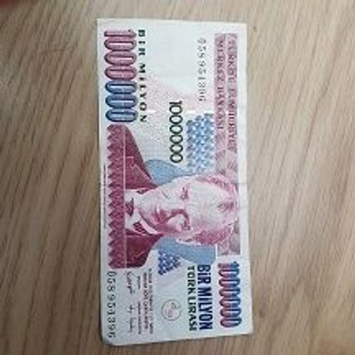 Billet 1000000bir Milyon Turk Lirasi