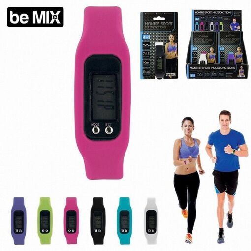 Montre Podomètre Portable – Compteur De Pas, Distance, Calories, étanche, écran LED, Batterie Intégrée, Pour Hommes Et Femmes, Blanc Ou Noir