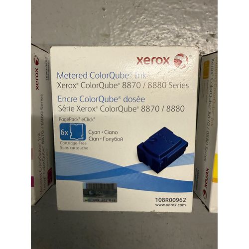 Lot de 4 cartouches Cyan Magenta Jaune Noir Xerox original pour imprimante Xerox ColorQube 8870/8880