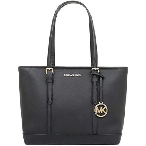 Michael Kors Sacs MICHAEL KORS JET SET TRAVEL PETIT SAC FOURRE-TOUT ZIPPÉ NOIR