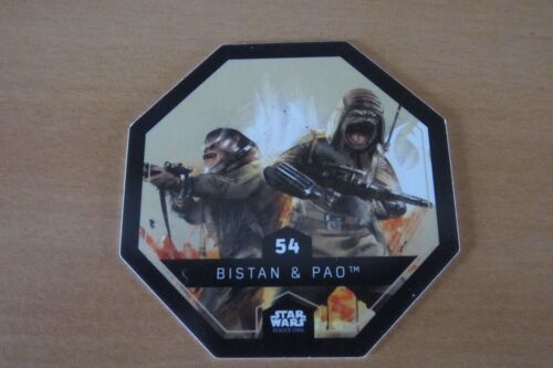Carte Star Wars Leclerc 2016 N°54 Bistan & Pao