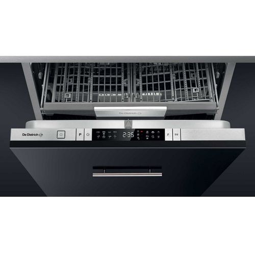 Lave-vaisselle De Dietrich DCJ532DQX - encastrable - Niche - 60x58x82 cm (lxpxh) - inox/noir
