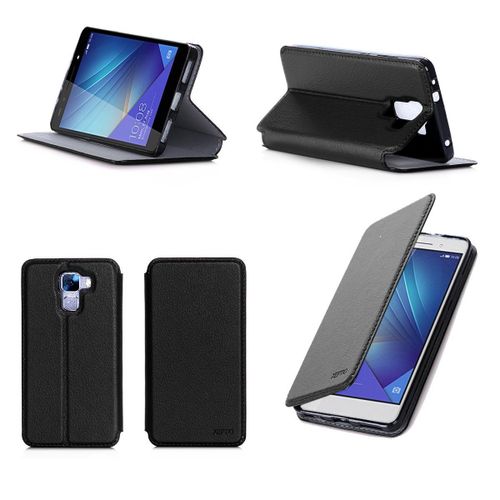 Huawei Mate 8 4G noir Cuir avec stand