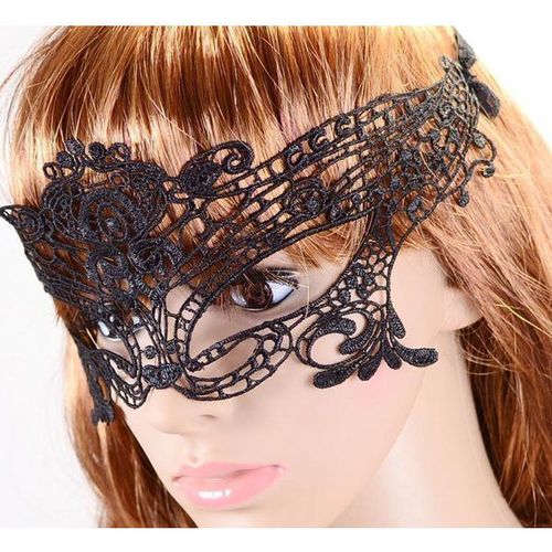 Masque Dentelle Noir Femme Libertin Carnaval Erotique Venise