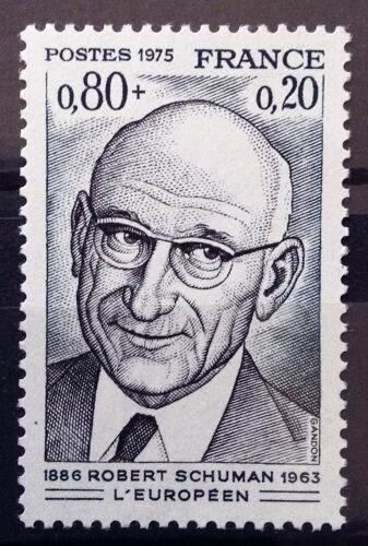France - Personnages Célèbres - Robert Schuman 0,80+0,20 (Impeccable N° 1826) Neuf** Luxe - Année 1974 - N14683