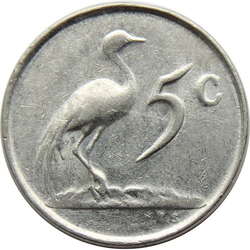 Monnaie 5 Centimes Afrique Du Sud 1982