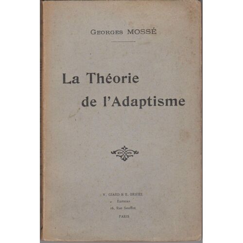 La Théorie De L'adaptisme