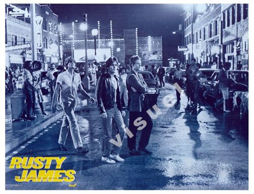 Rusty James (Rumble Fish) - Photo D'exploitation Cinématographique Couleur - Format 21.5x27.5 Cm - De Francis Ford Coppola Avec Matt Dillon, Mickey Rourke, Diane Lane, Nicolas Cage, Tom Waits - 1983