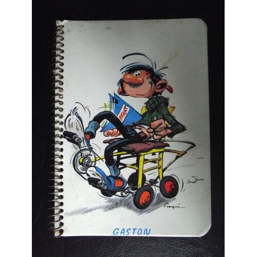 Ancien Carnet À Spirale. Gasto Lagaffe(Urgent)