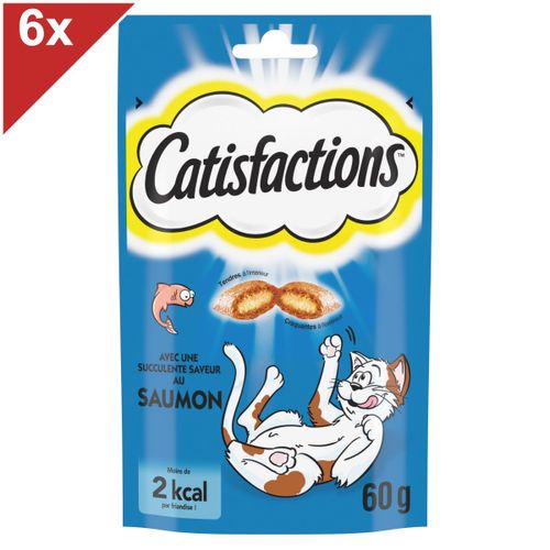 Catisfactions Friandises Au Saumon Pour Chat Et Chaton 60g